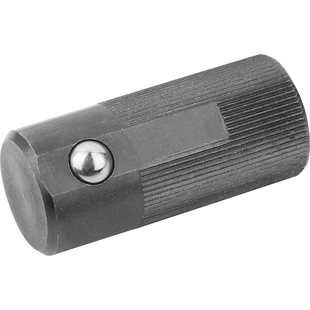 Kipp Lateral Spring Plunger Spring Force, Double Sided, D=22 L=45, Form:D, Free-Cutting Steel, Comp:Steel K0374.622